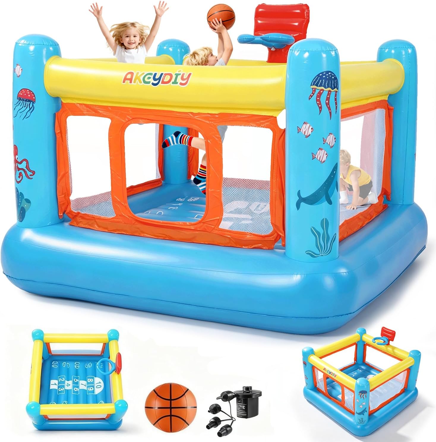 Kids Outdoor House - Bounce House, PVC Inflatable Bounce House