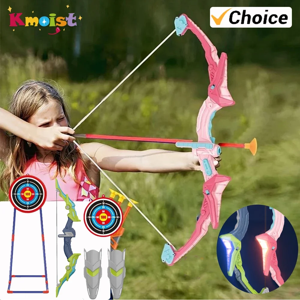 Kids Outdoor Archery Set - Bow and Arrow Set Light Up