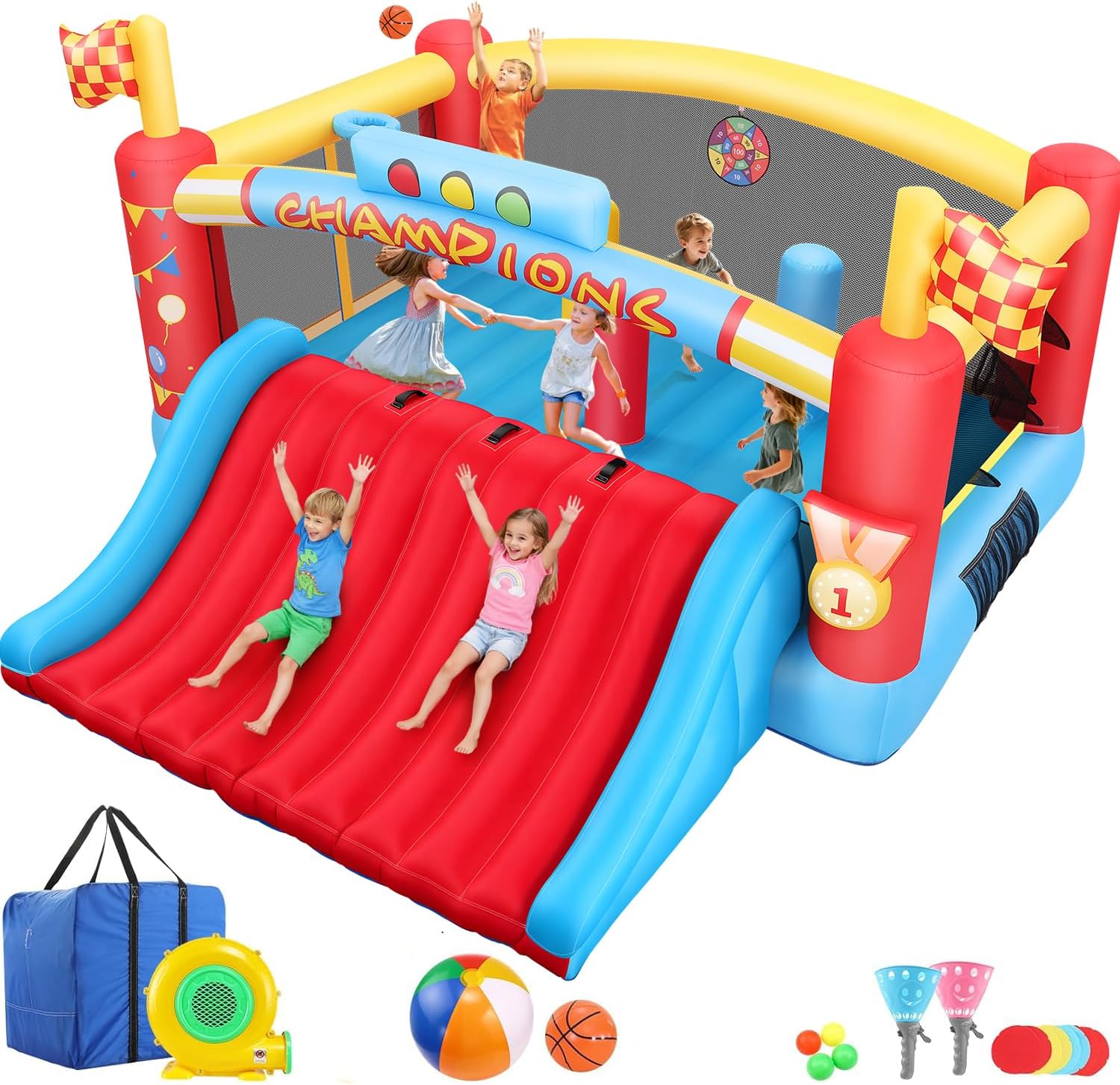 Kids Outdoor Games - 13FT Big Inflatable Bounce House for