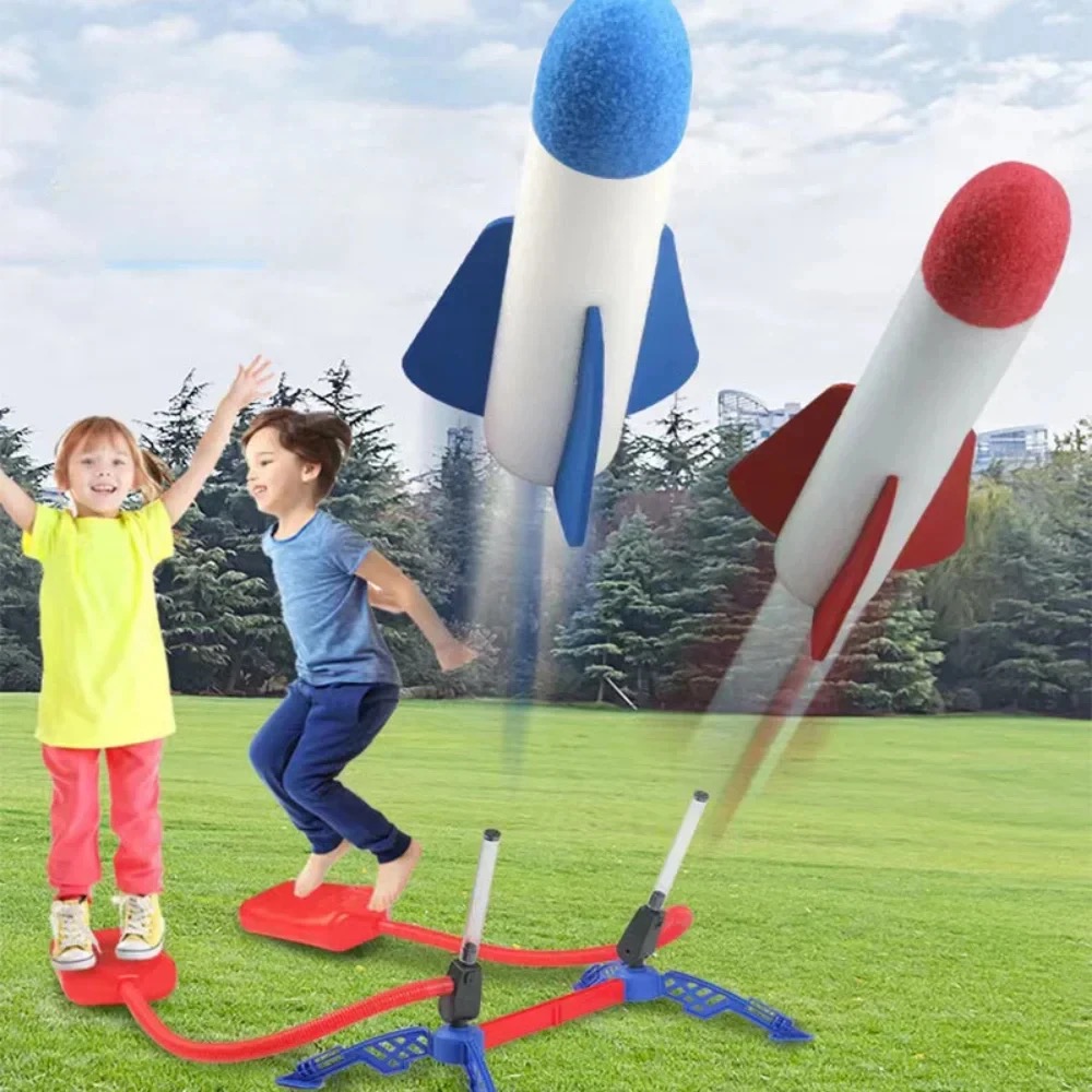 Kids Outdoor Jumping Toys - Kids Outdoor Rocket Foot Pump Outdoor