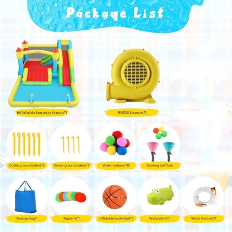 Outdoor/Indoor inflatable wate - Kids Outdoor Bounce House ulasan dan harga