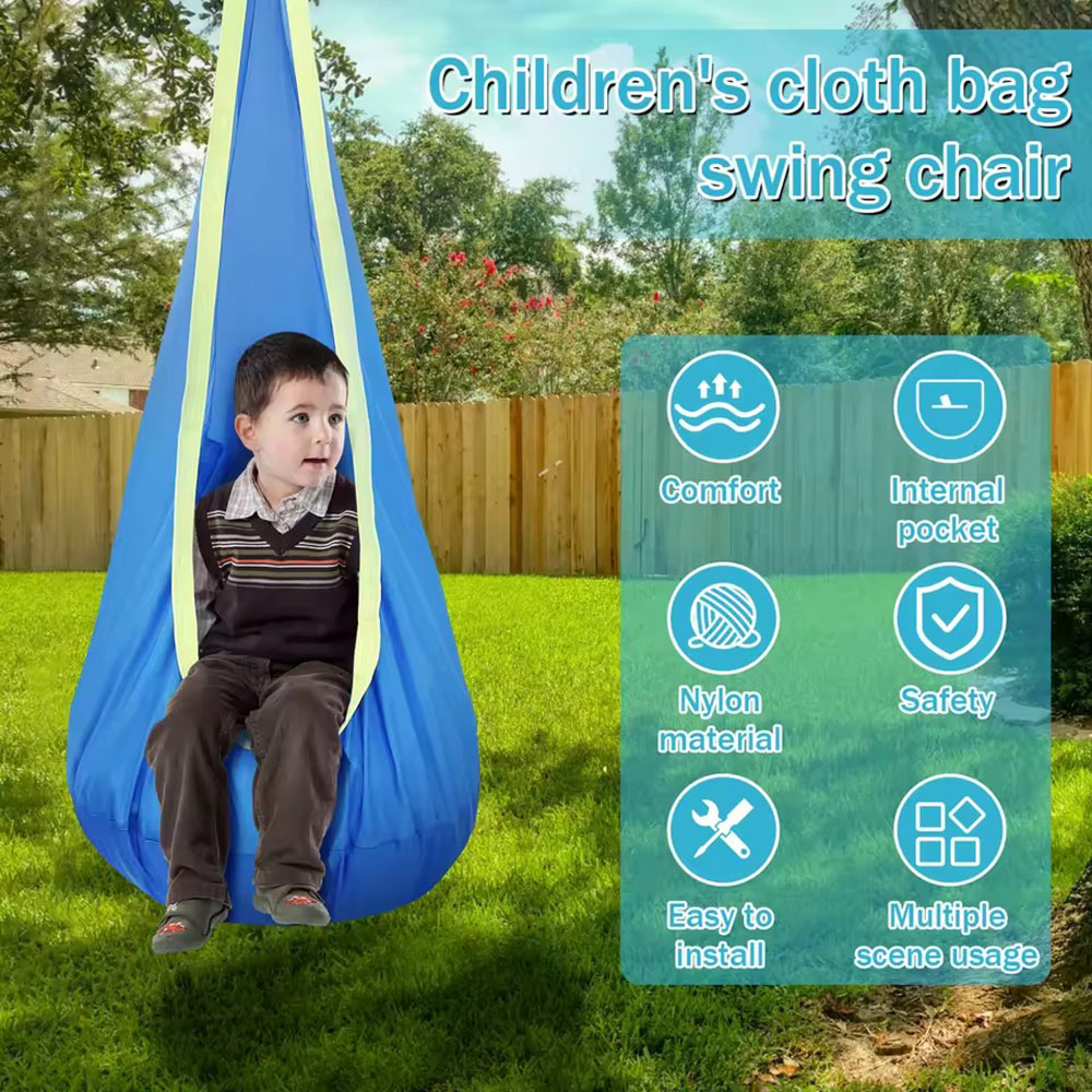 Kids Pod Swing Seat Nylon Hang - Kids Outdoor Chair Plastic ulasan dan harga