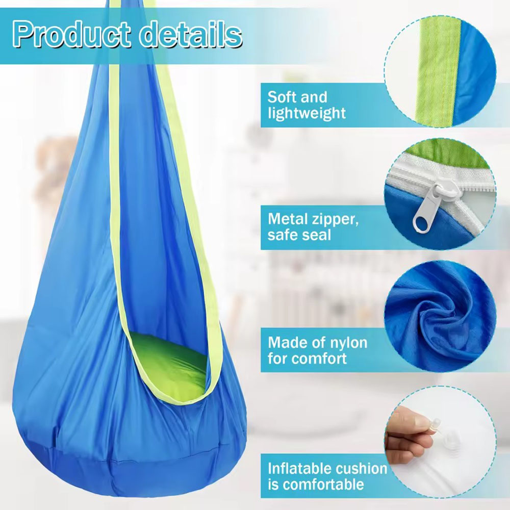 Kids Pod Swing Seat Nylon Hang - Kids Outdoor Chair Plastic ulasan dan harga