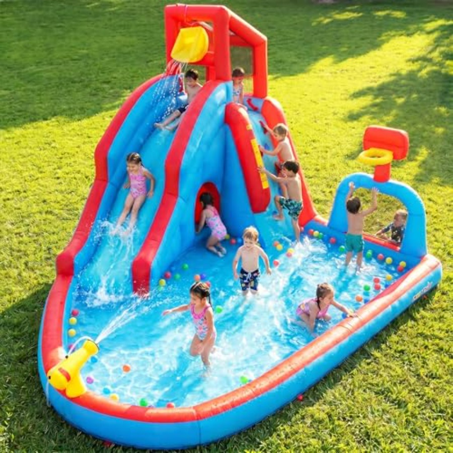 Backyard outdoor water slide i - Kids Outdoor House ulasan dan harga