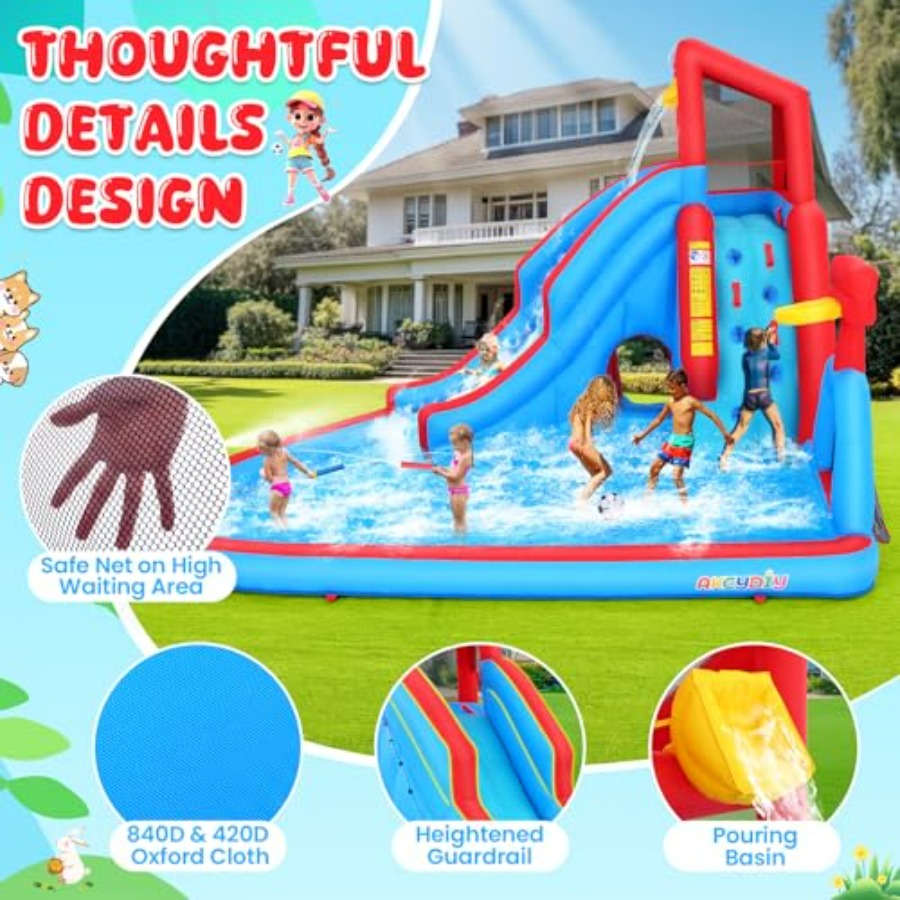 Backyard outdoor water slide i - Kids Outdoor House ulasan dan harga