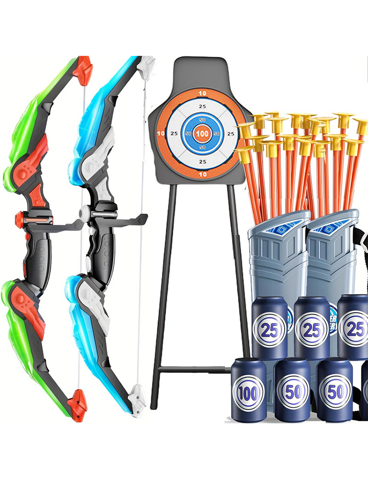 Kids LED Archery Toy Set, Hand - Kids Outdoor Archery Set ulasan dan harga