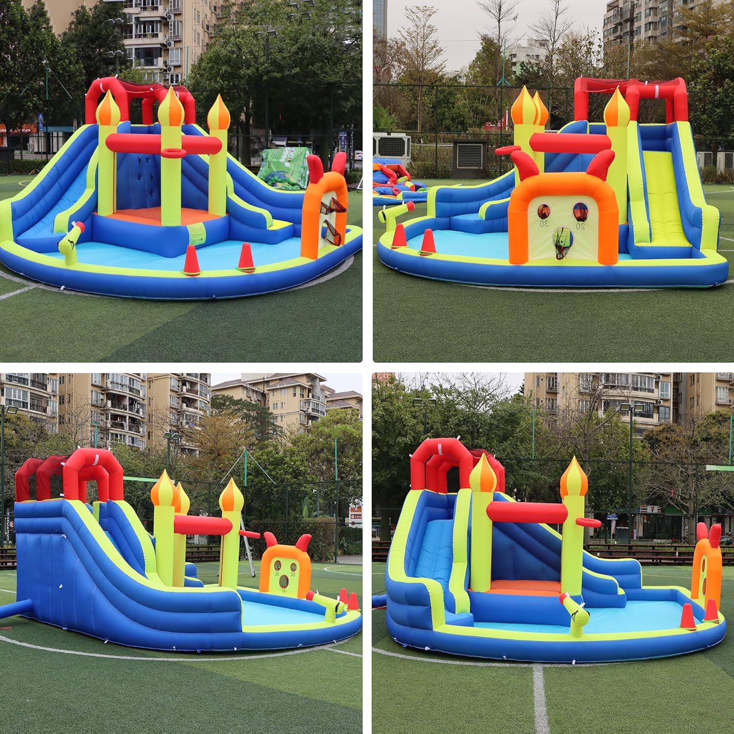 Kids Jumping Castle with Two L - Kids Outdoor House ulasan dan harga