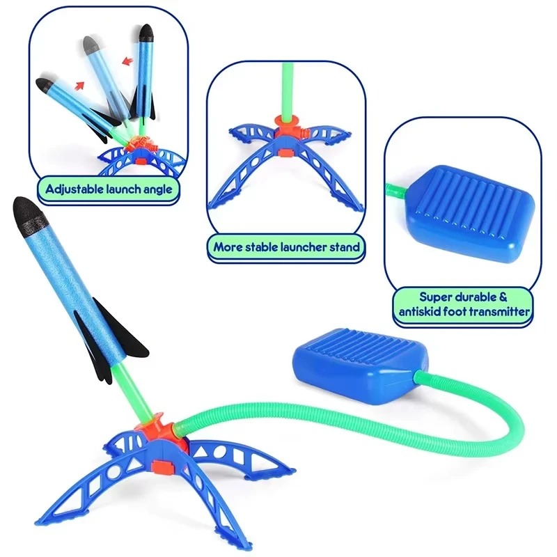 Air Rocket Foot Pump Launcher  - Kids Outdoor Jumping Toys ulasan dan harga