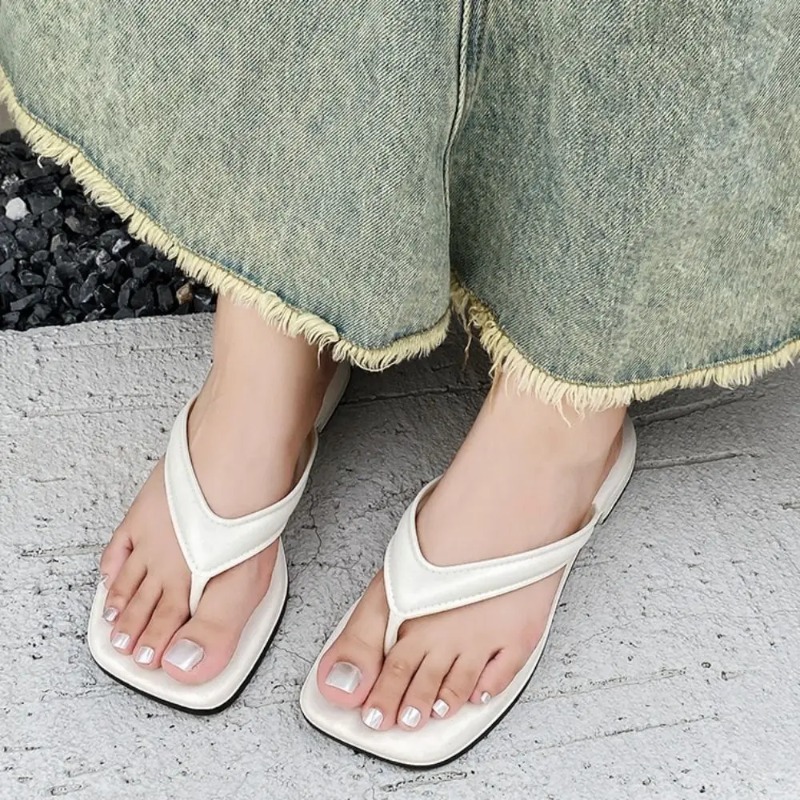 Women Solid Square Toe Flip Fl - Kids Outdoor Shoes ulasan dan harga