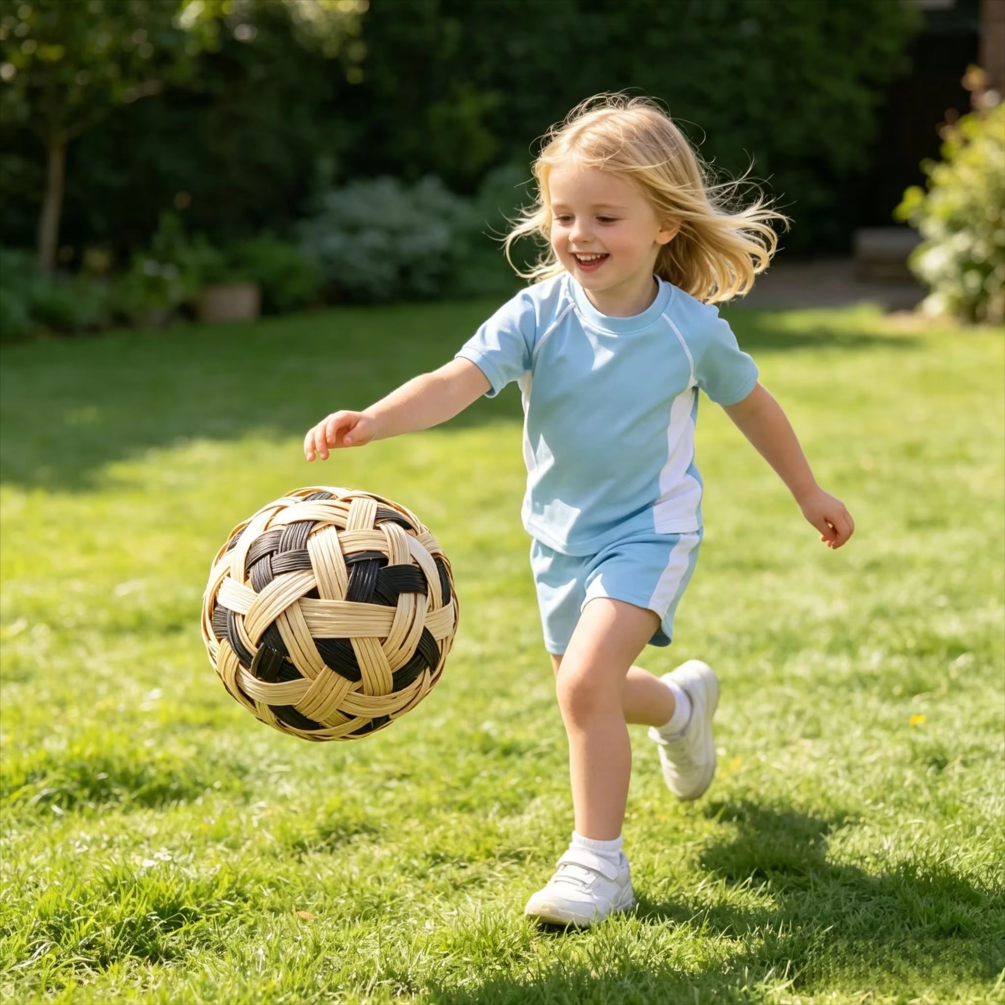 Kids Sepak Takraw Rattan Ball  - Kids Outdoor Games ulasan dan harga