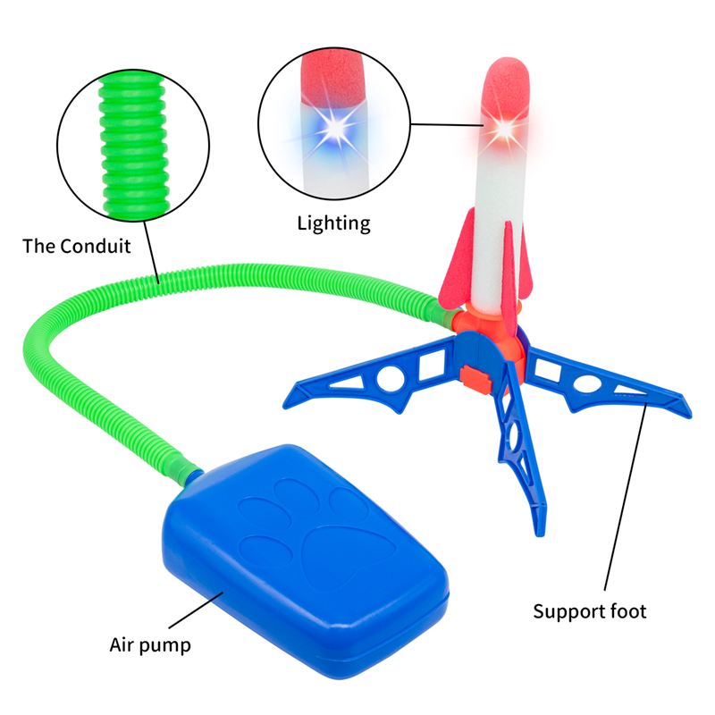 Kids Foot Pedal Air Pump Rocke - Kids Outdoor Jumping Toys ulasan dan harga