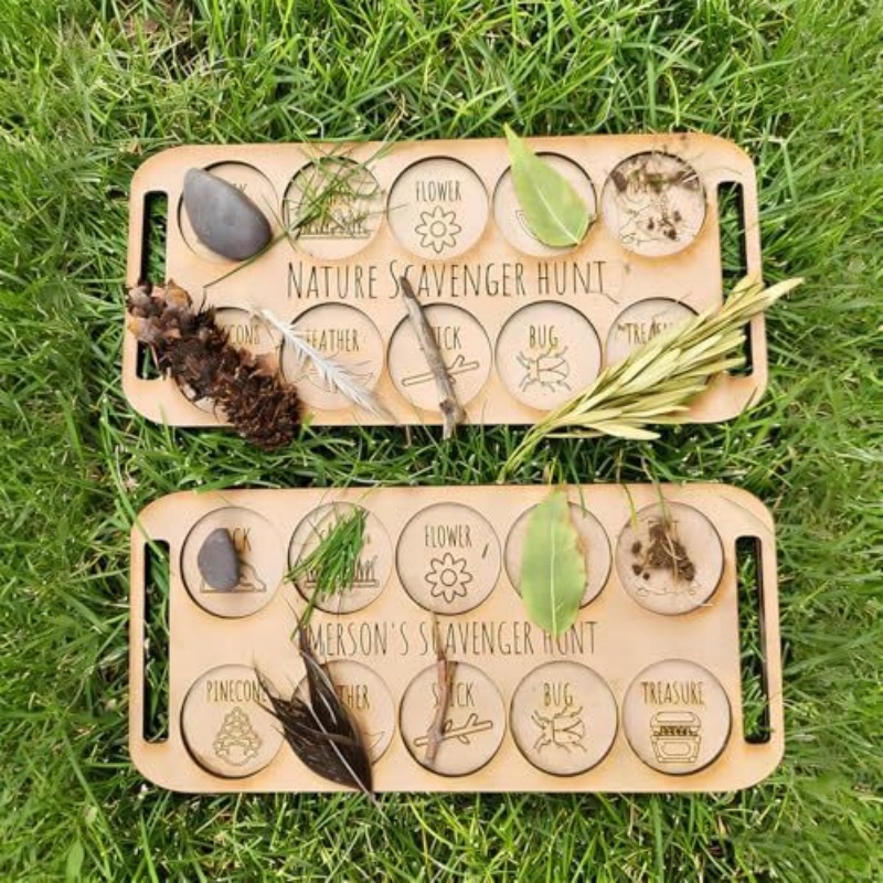 Portable Wooden Bug Scavenger  - Kids Outdoor Scavenger Hunt ulasan dan harga