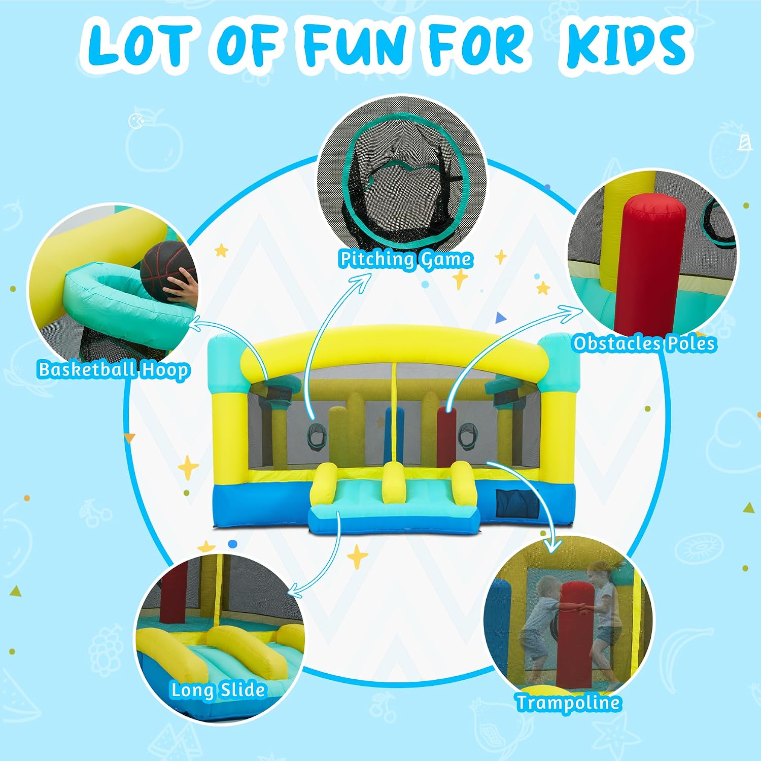 Big Bounce House,15 x 14.8 FT  - Kids Outdoor House ulasan dan harga