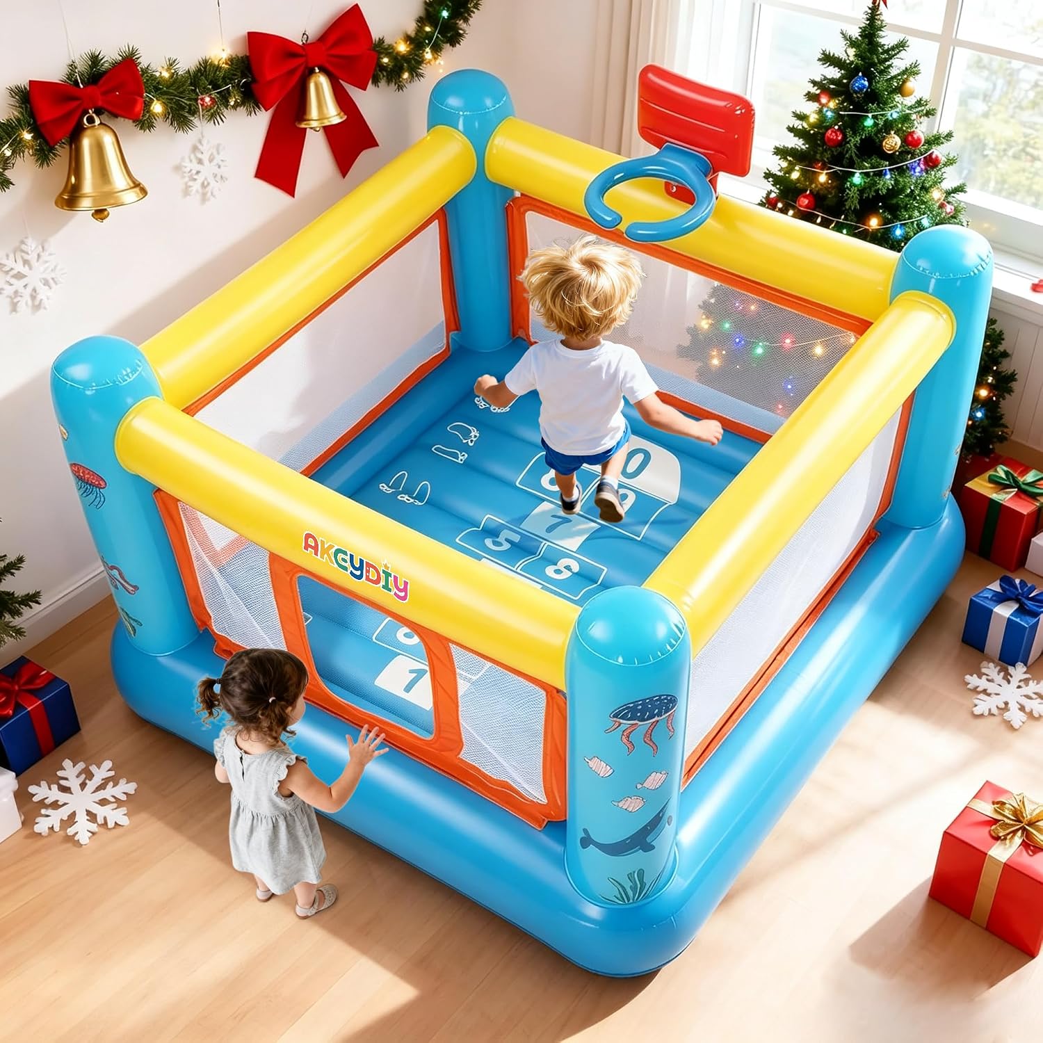 Bounce House, PVC Inflatable B - Kids Outdoor House ulasan dan harga