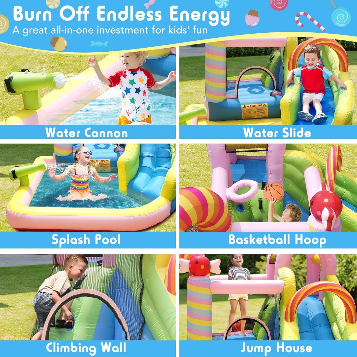 Kids Inflatable Water Slide Bo - Kids Outdoor House ulasan dan harga