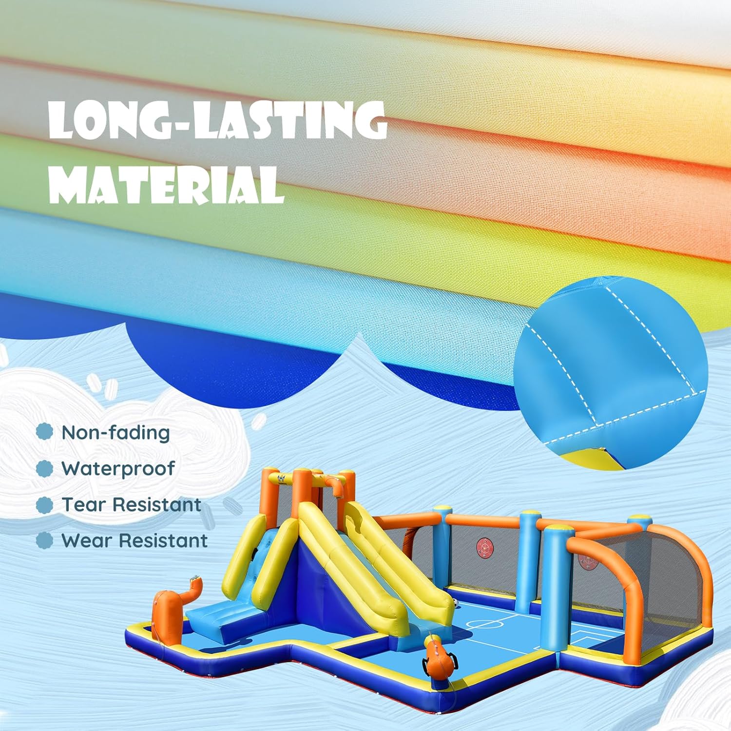 Giant Inflatable Water Slide B - Kids Outdoor House ulasan dan harga