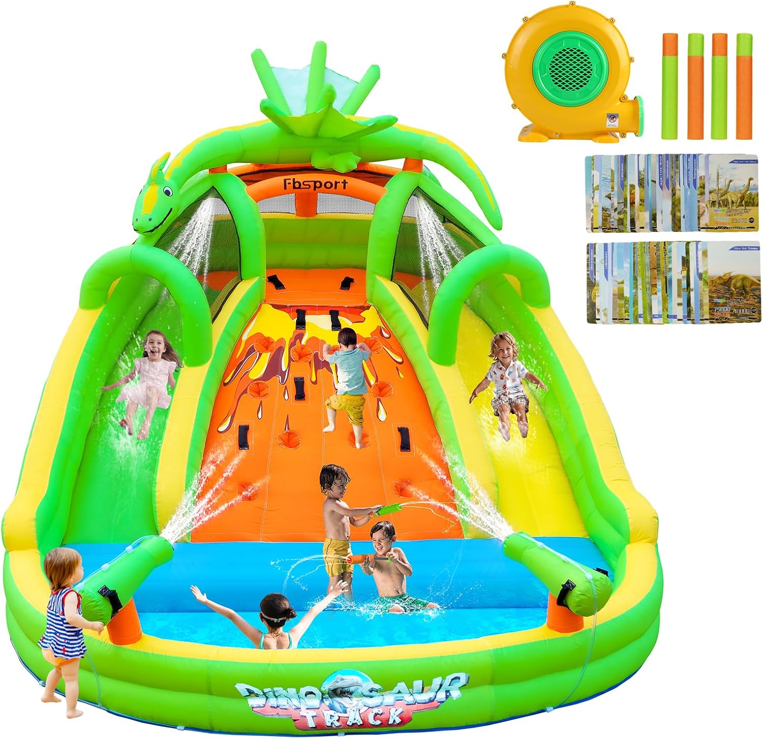 Kids Inflatable Bounce House w - Kids Outdoor House ulasan dan harga