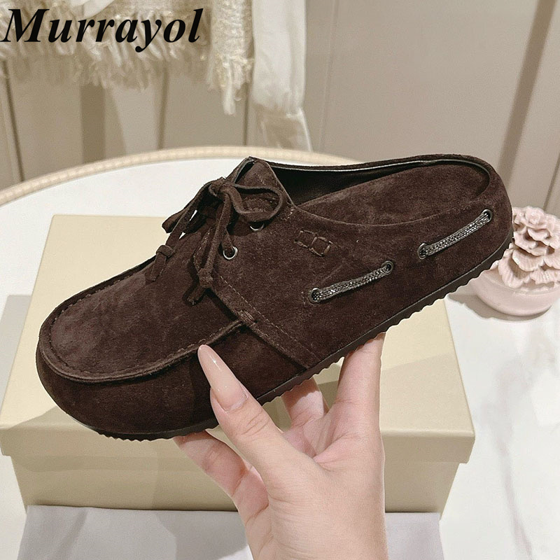 Lazy Mules Women Cow Suede Clo - Kids Outdoor Shoes ulasan dan harga