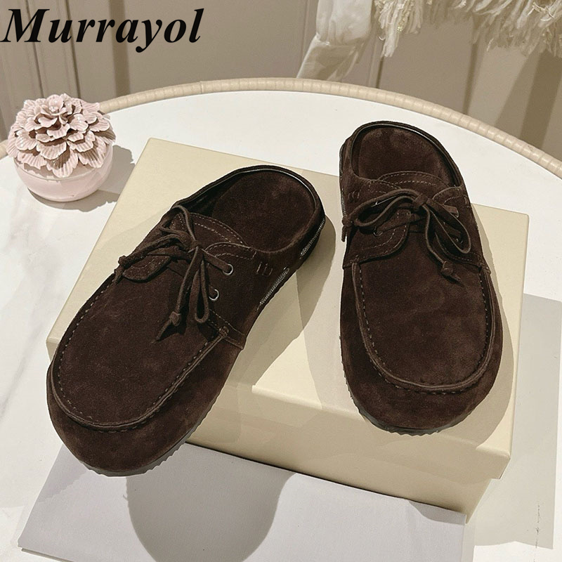 Lazy Mules Women Cow Suede Clo - Kids Outdoor Shoes ulasan dan harga