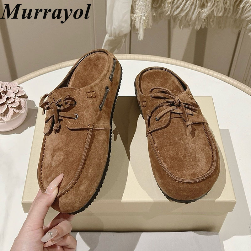 Lazy Mules Women Cow Suede Clo - Kids Outdoor Shoes ulasan dan harga