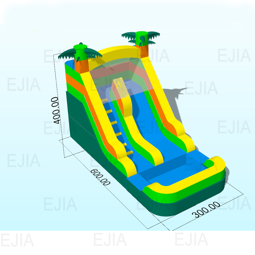 Backyard Inflatable Slides wit - Kids Outdoor House ulasan dan harga