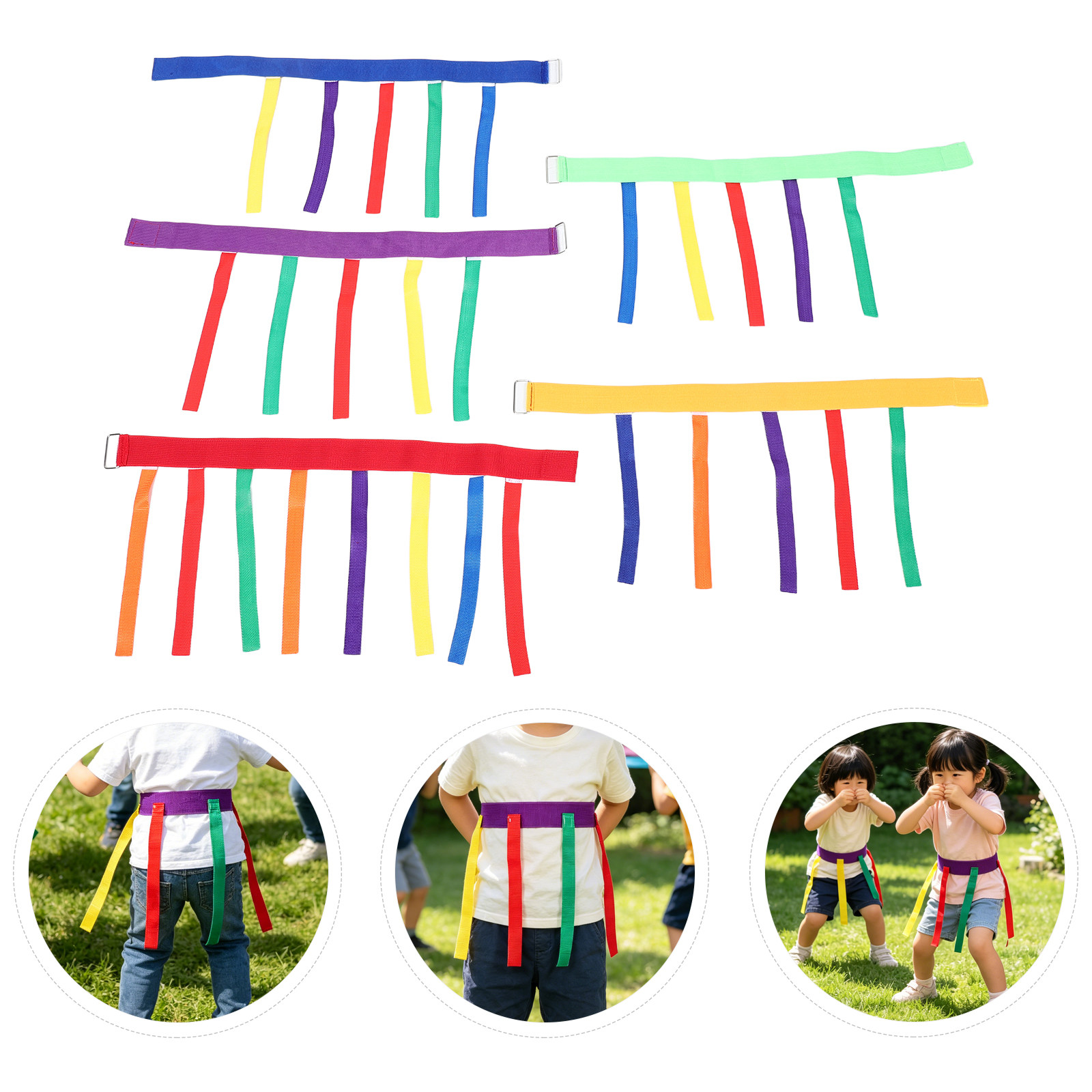 5Pcs Kids Flag Football Belts  - Kids Outdoor Games ulasan dan harga