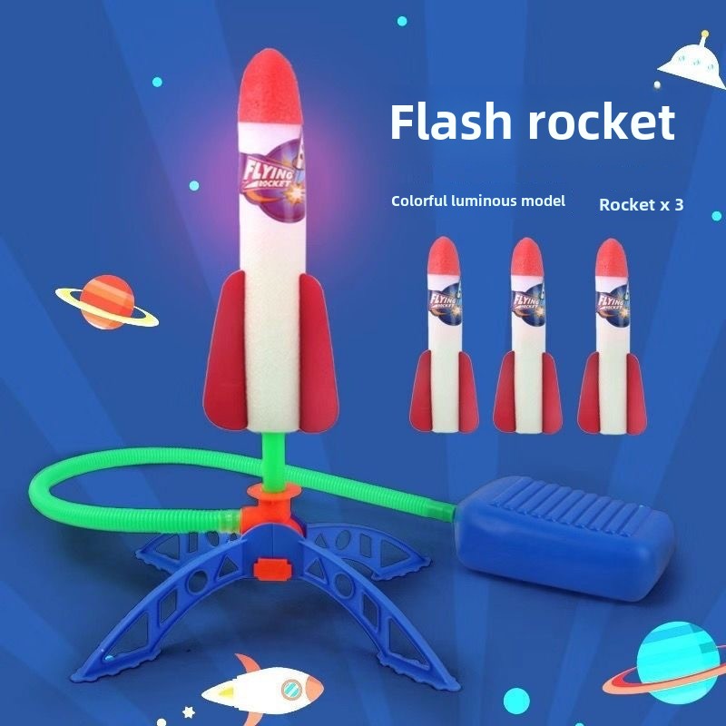 Kid Air Rocket Foot Pump Launc - Kids Outdoor Jumping Toys ulasan dan harga