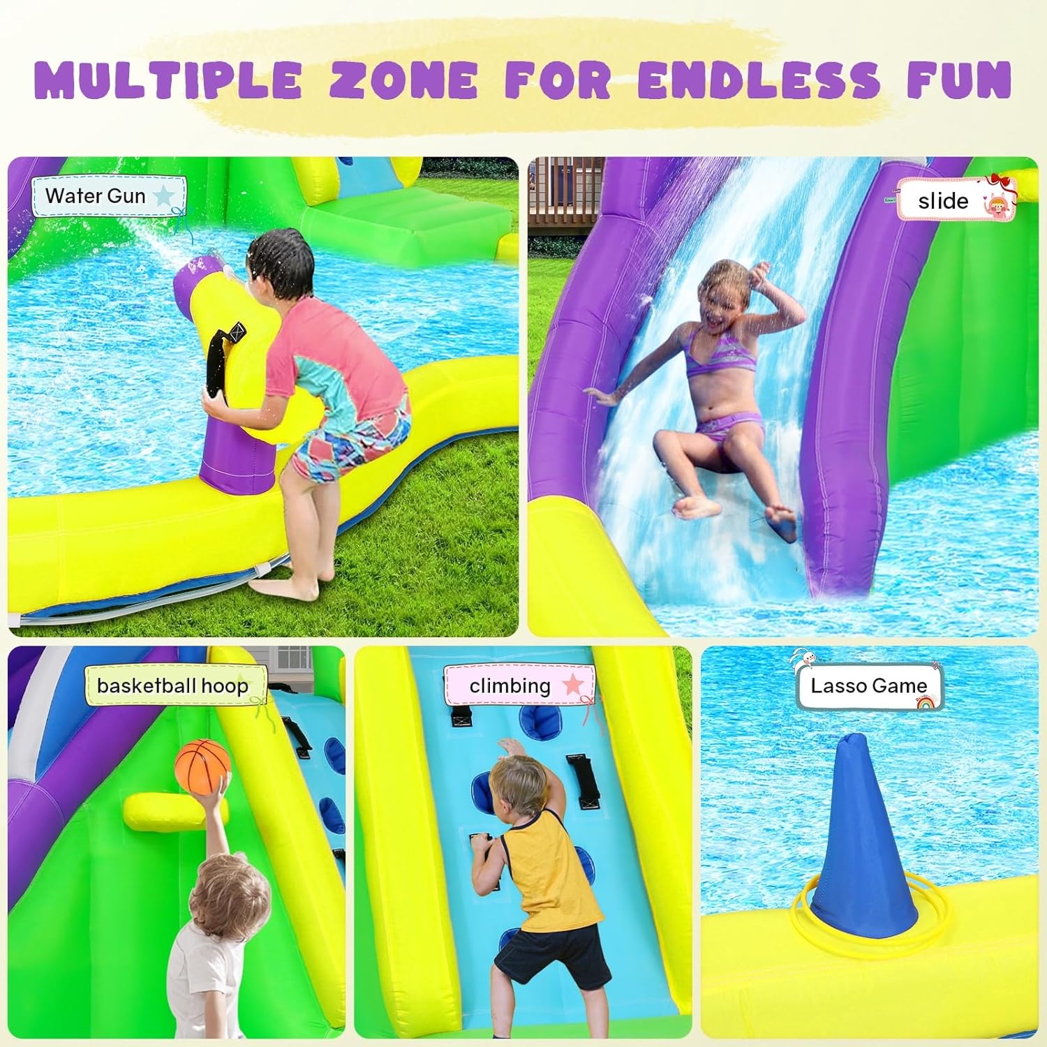 13x14FT Inflatable Bounce Hous - Kids Outdoor House ulasan dan harga