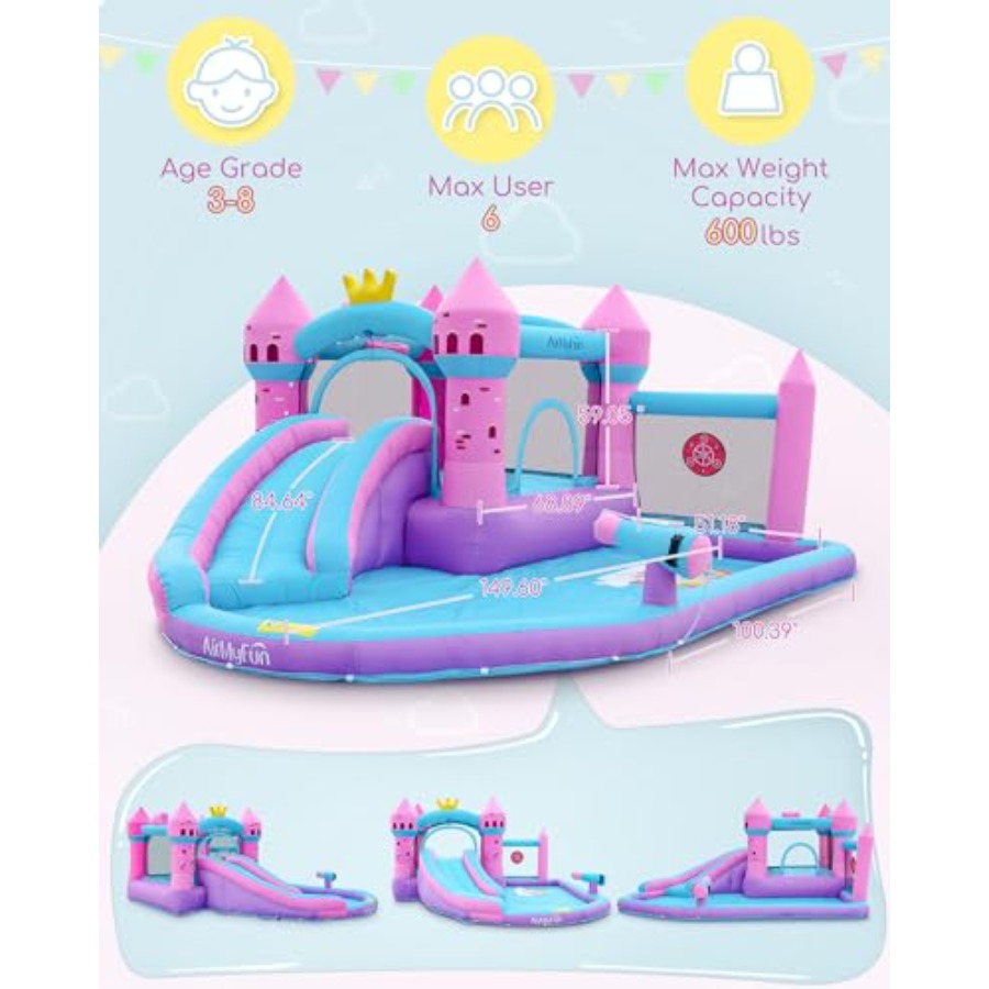 Backyard inflatable waterslide - Kids Outdoor Bounce House ulasan dan harga