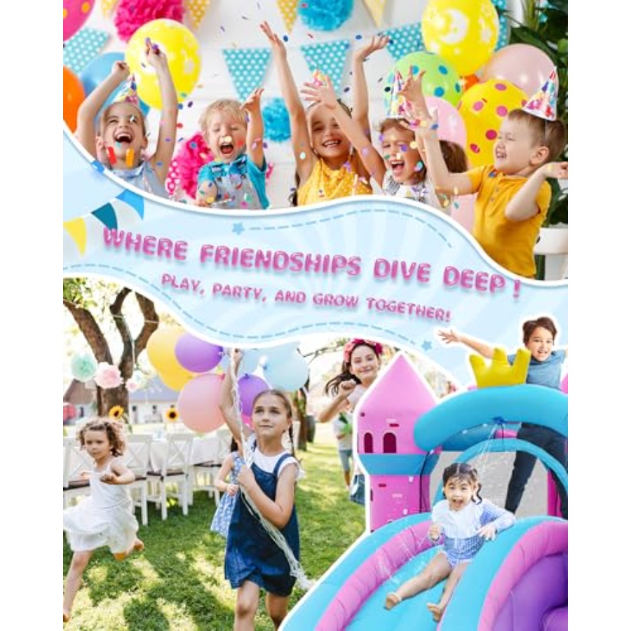 Backyard inflatable waterslide - Kids Outdoor Bounce House ulasan dan harga