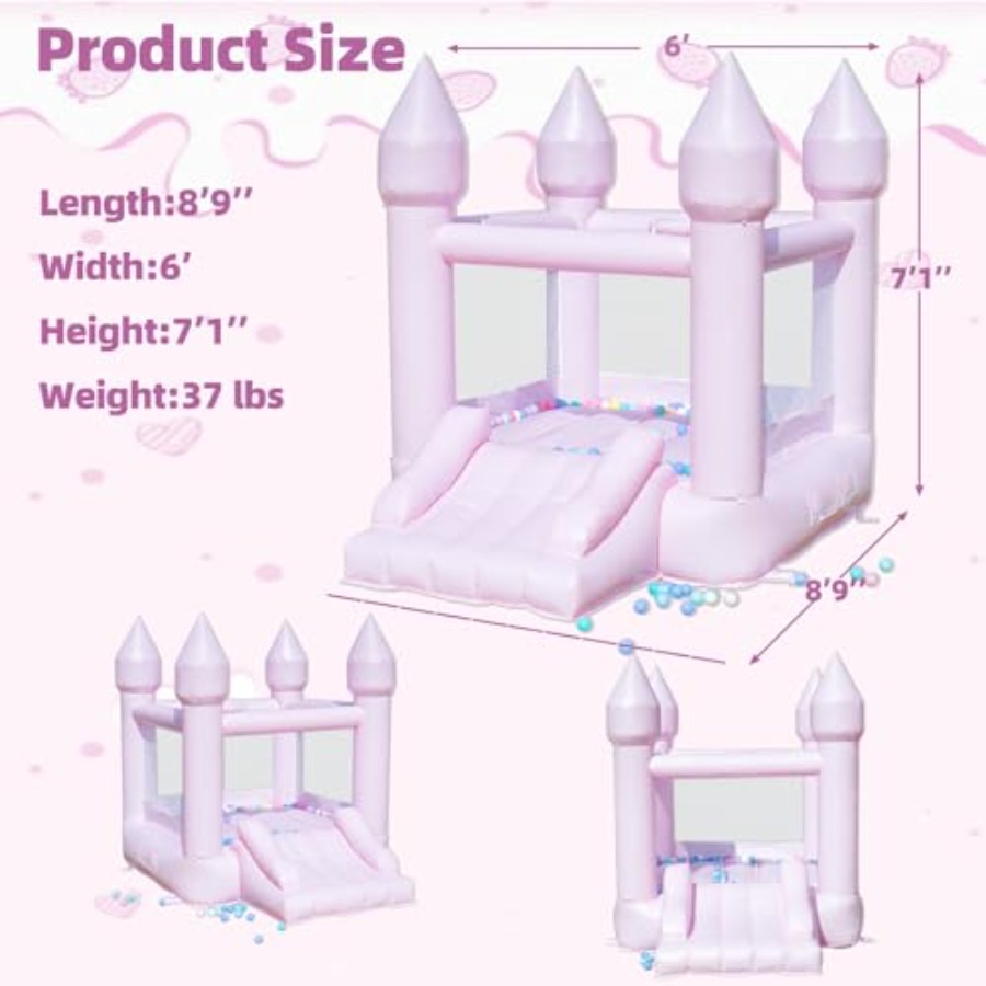 PVC bounce house for kids 3-6  - Kids Outdoor House ulasan dan harga